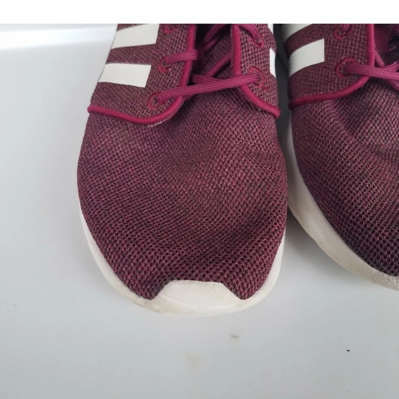 Adidas HWA 1Y3001 Womans red White Cloudfoam Running Shoe/ Sneaker Sz 9.5 LV Fem - Picture 3 of 10